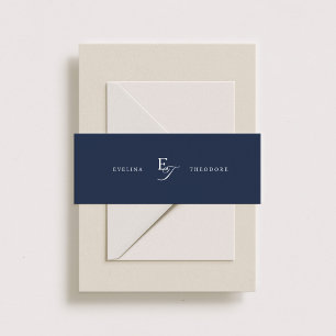 Bandeau De Faire-part Monogramme classique Parker