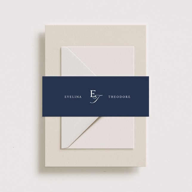 Bandeau De Faire-part Monogramme classique Parker (Créateur téléchargé)