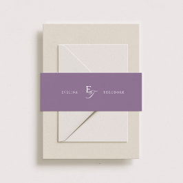 Bandeau De Faire-part Monogramme classique Parker