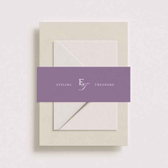 Bandeau De Faire-part Monogramme classique Parker (Créateur téléchargé)