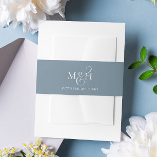 Bandeau De Faire-part Monogramme de script de calligraphie simple