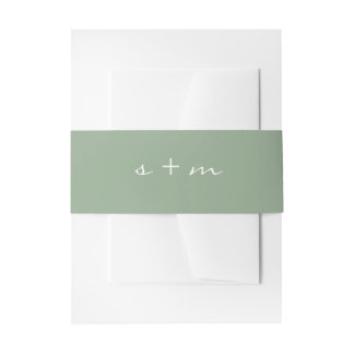 Bandeau De Faire-part Monogramme initial simple minimaliste moderne mini