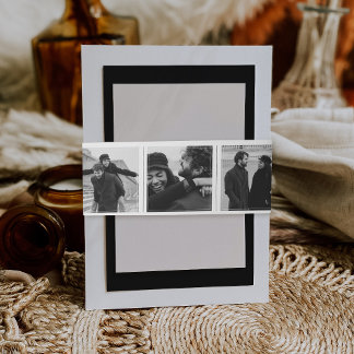 Bandeau De Faire-part Monogramme Mariage de collection de la cabine phot