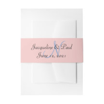 Monogramme Pastels Rose et Bleu