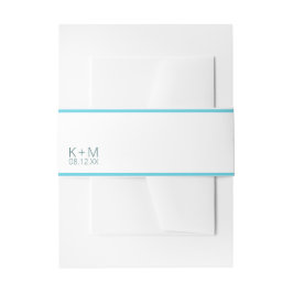 Bandeau De Faire-part Mood Minimaliste Mariage Tropical Sky ID741