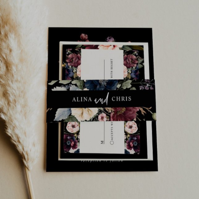 Bandeau De Faire-part Moody Faire-part de mariage Belly (Créateur téléchargé)