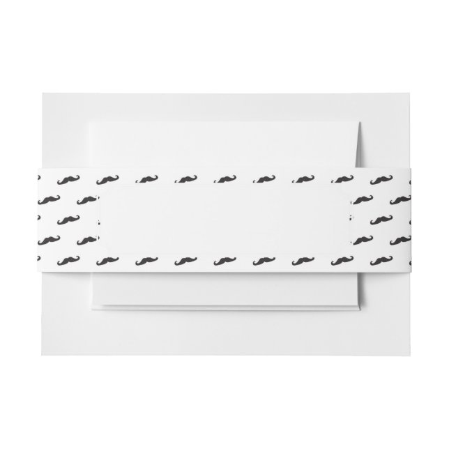 Bandeau De Faire-part Motif 2 de hippie de moustache (Devant Example)