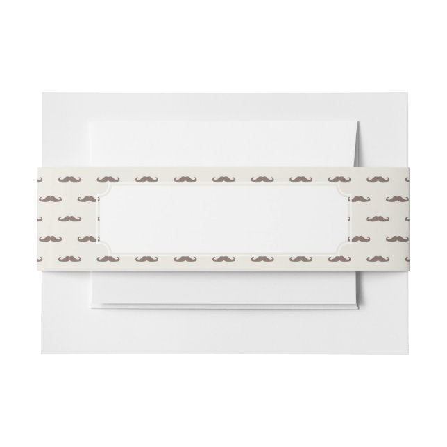 Bandeau De Faire-part Motif 3 de hippie de moustache (Devant Example)