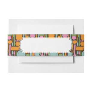 Bandeau De Faire-part Motif 3 d'ustensiles de cuisine