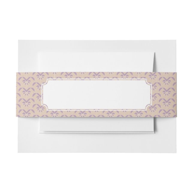 Bandeau De Faire-part Motif à l'envers de lavande (Devant Example)