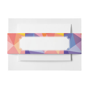 Bandeau De Faire-part Motif abstrait coloré de triangle