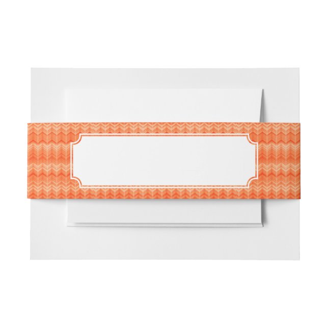 Bandeau De Faire-part Motif abstrait de textile de zigzag de rouge (Devant Example)