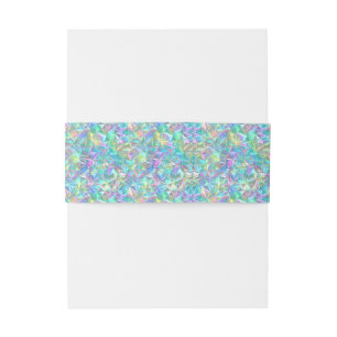 Bandeau De Faire-part Motif Abstrait Holographique