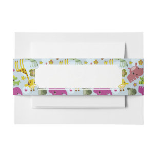 Bandeau De Faire-part motif animal de safari