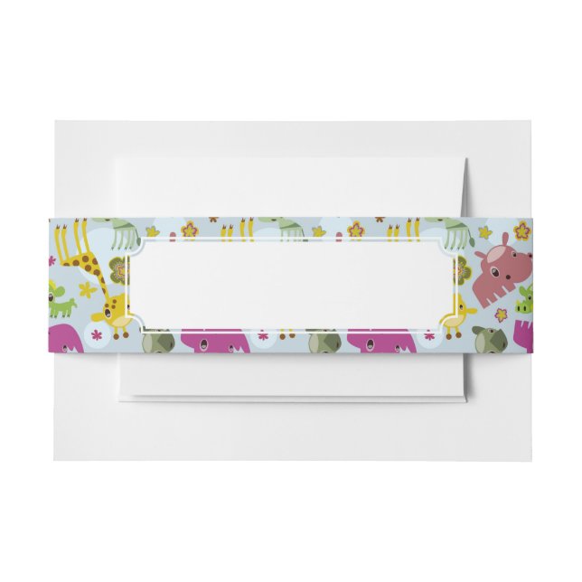 Bandeau De Faire-part motif animal de safari (Devant Example)