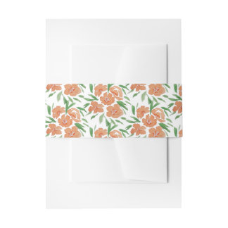 Bandeau De Faire-part Motif aquarelle floral vibrant frais