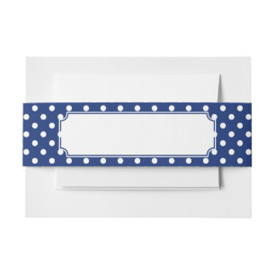 Bandeau De Faire-part Motif avec le pois blanc