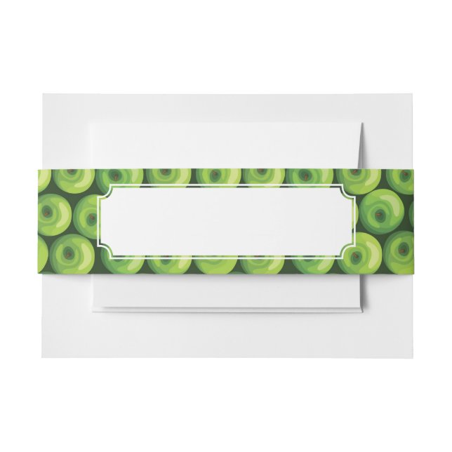 Bandeau De Faire-part Motif avec les pommes vertes (Devant Example)