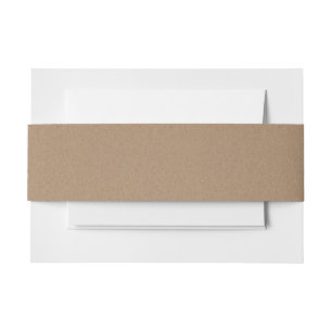 Bandeau De Faire-part Motif Brown rustique de papier d'emballage