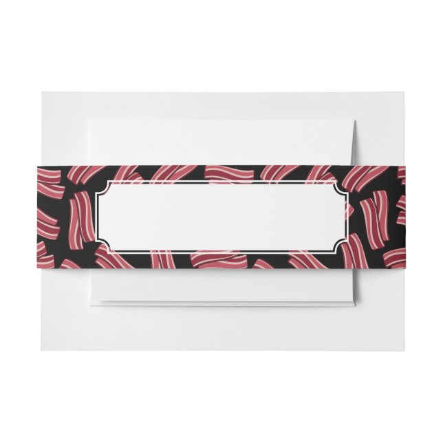 Bandeau De Faire-part Motif de bandes de lard (Devant Example)