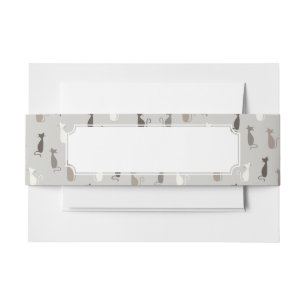 Bandeau De Faire-part Motif de chats