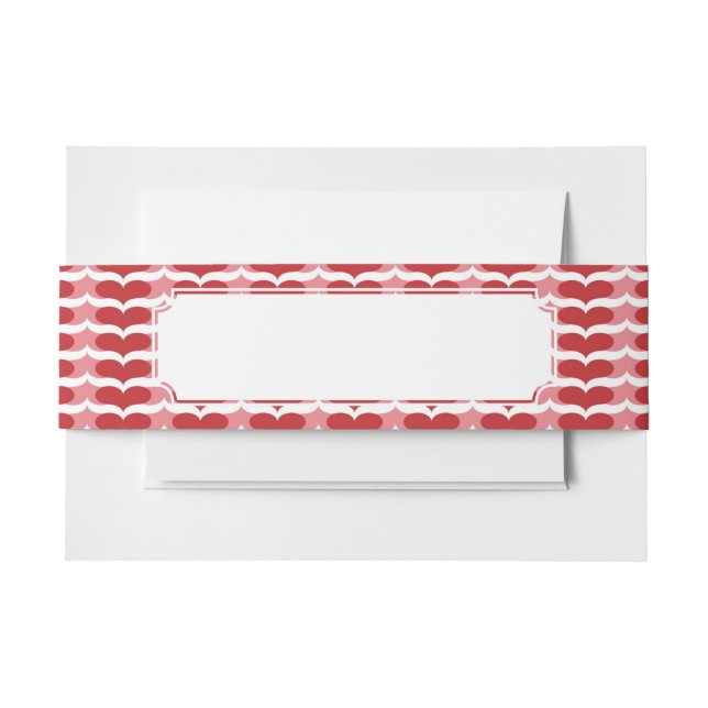 Bandeau De Faire-part Motif de coeur (Devant Example)
