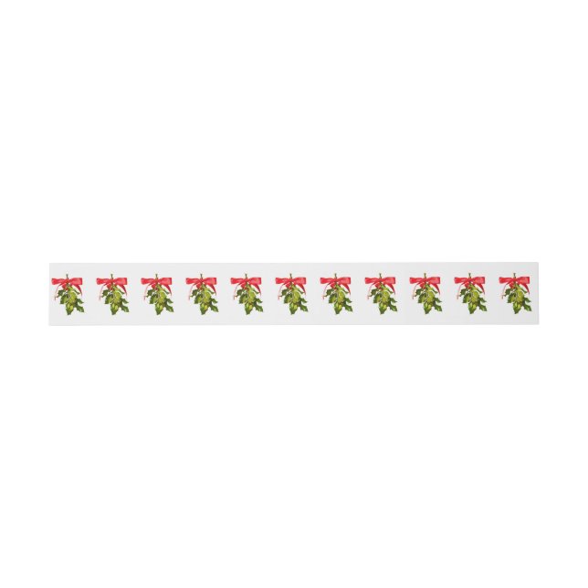 Bandeau De Faire-part motif de congé mistletoe (Plat)