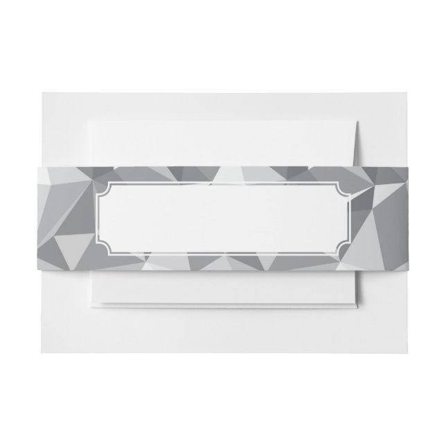 Bandeau De Faire-part Motif de diamant - polygone abstrait (Devant Example)