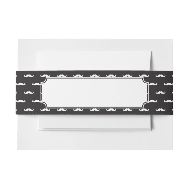 Bandeau De Faire-part Motif de hippie de moustache (Devant Example)