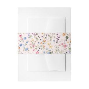 Bandeau De Faire-part Motif de jardin botanique Fleur sauvage