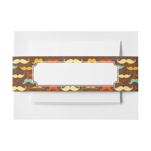 Bandeau De Faire-part Motif de moustache