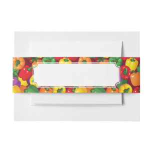 Bandeau De Faire-part Motif de paprika