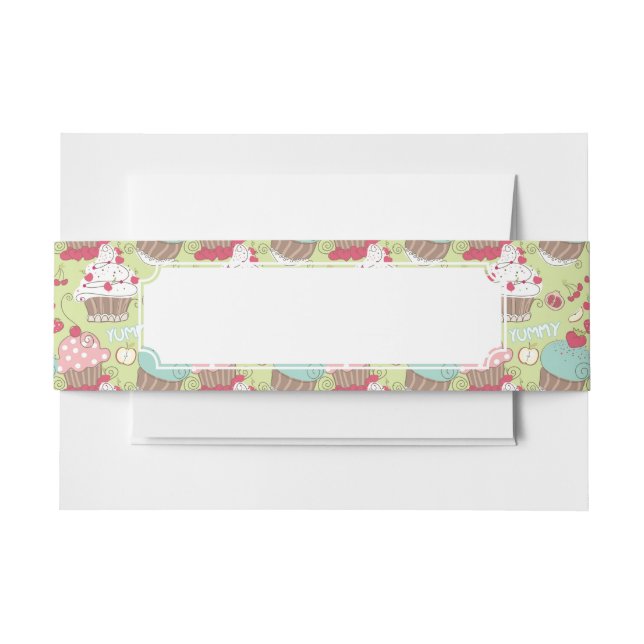 Bandeau De Faire-part Motif de petit gâteau (Devant Example)