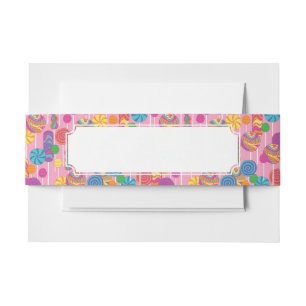 Bandeau De Faire-part Motif de sucrerie de lucettes