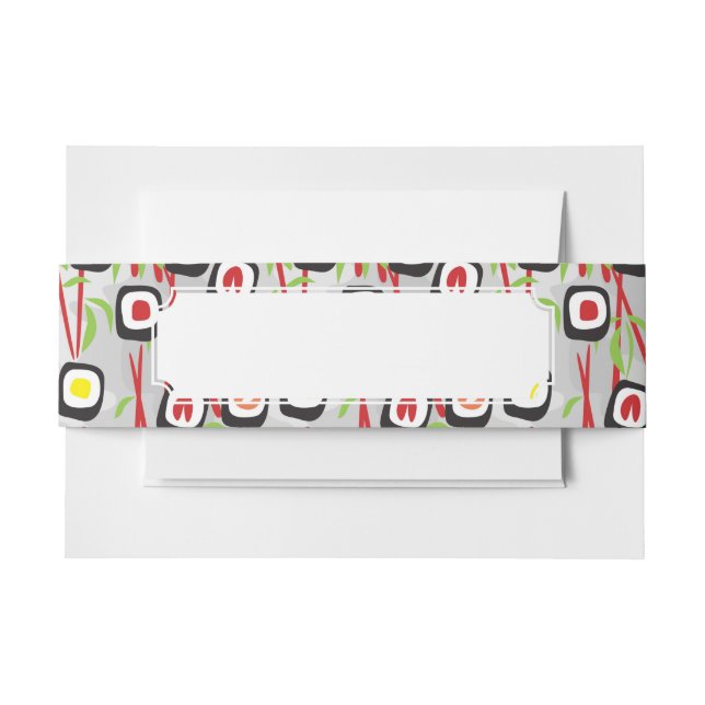 Bandeau De Faire-part Motif de sushi (Devant Example)