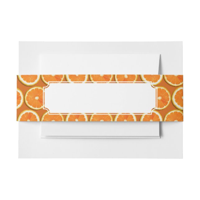 Bandeau De Faire-part Motif de tranches de citron (Devant Example)