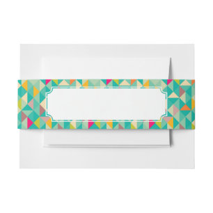 Bandeau De Faire-part Motif de triangles