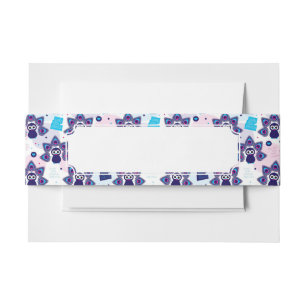 Bandeau De Faire-part motif exotique de paon de l'Inde