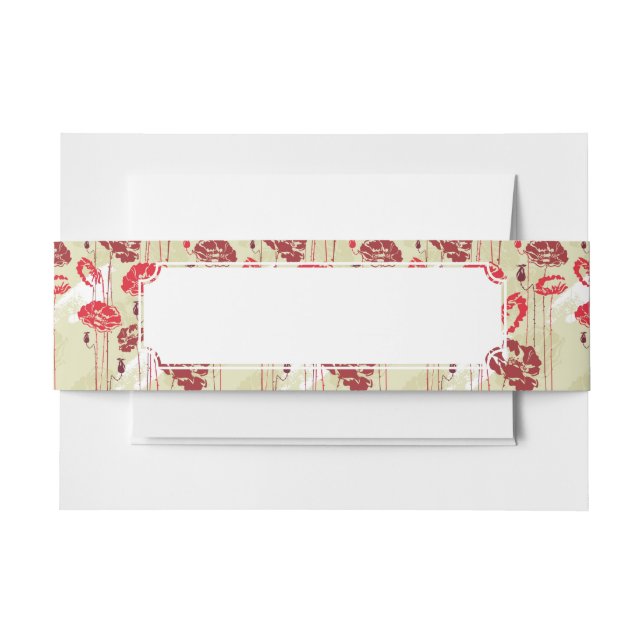Bandeau De Faire-part Motif floral 2 d'élégance abstraite (Devant Example)