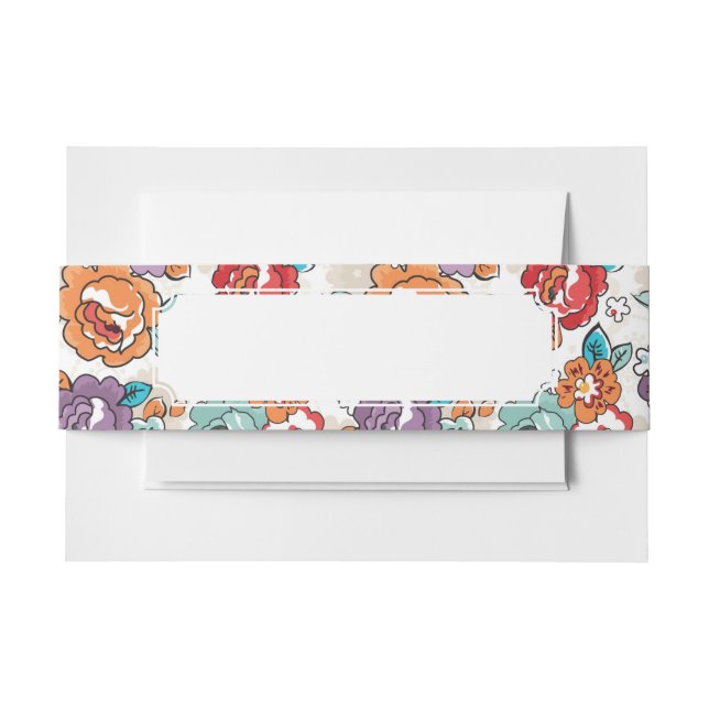 Bandeau De Faire-part Motif floral 5 d'élégance abstraite (Devant Example)