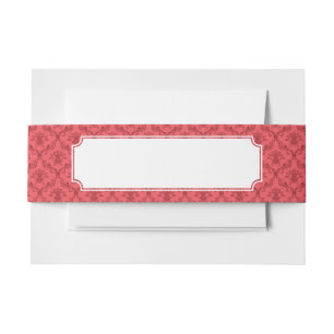 Bandeau De Faire-part Motif floral de damassé