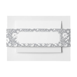 Bandeau De Faire-part Motif floral de dentelle