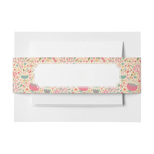 Bandeau De Faire-part Motif floral lumineux