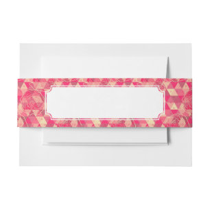 Bandeau De Faire-part Motif géométrique de fleur