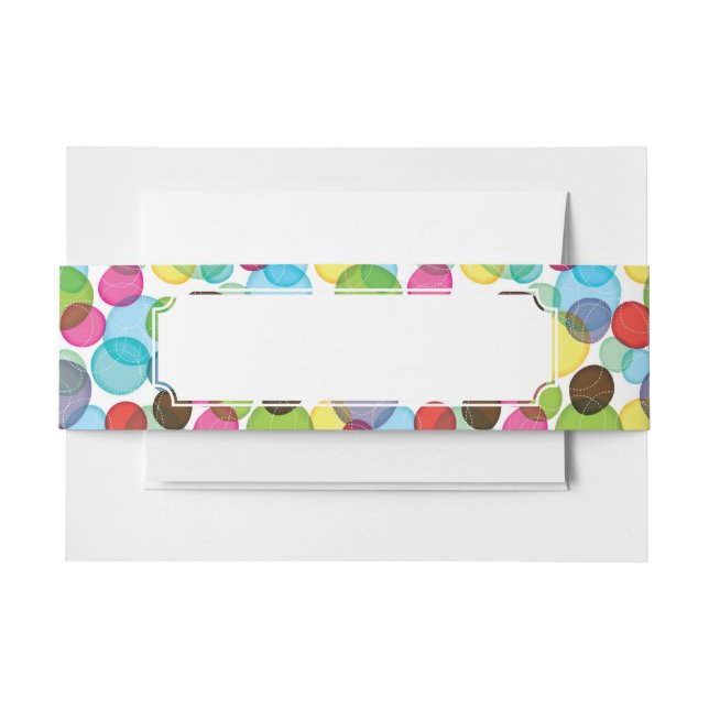 Bandeau De Faire-part Motif rond 2 d'enfants de bulles (Devant Example)
