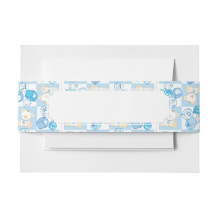 Bandeau De Faire-part Motif vérifié d'ours de nounours