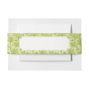Bandeau De Faire-part Motif vert de palmiers