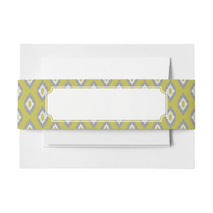 Bandeau De Faire-part Motif vintage d'Ikat