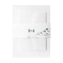 Mountain Range Mariage Belly Band