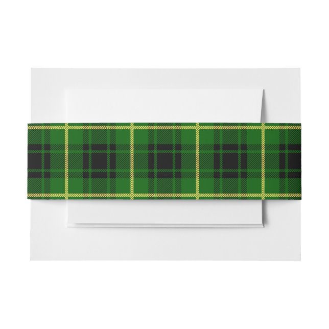 Bandeau De Faire-part Musique écossaise de Tartan Belly (Devant Example)